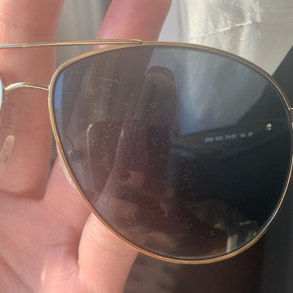 PRADA 53qs Triangle Gold and Black Sunglasses - Picture 4 of 6